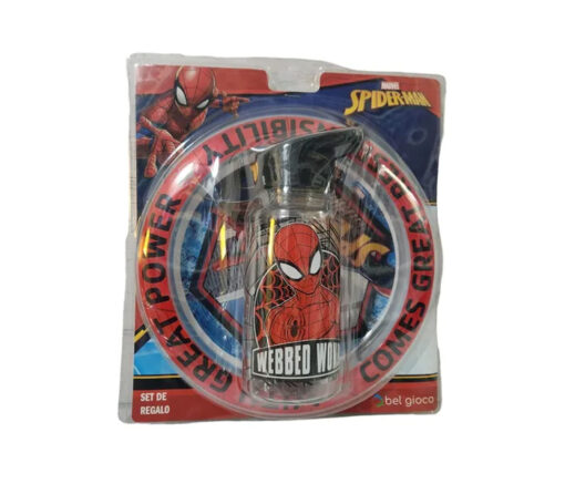 BLISTER PLATO + BOTELLA - SPIDERMAN