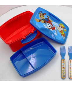 LUNCH BOX + CUBIERTOS - PAW PATROL