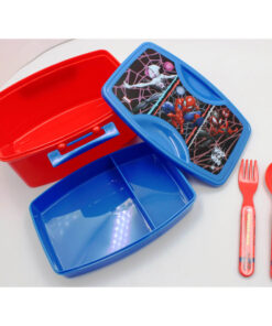 LUNCH BOX + CUBIERTOS - SPIDERMAN
