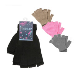 GUANTES TEJIDOS SIN DEDOS  - TRENDY
