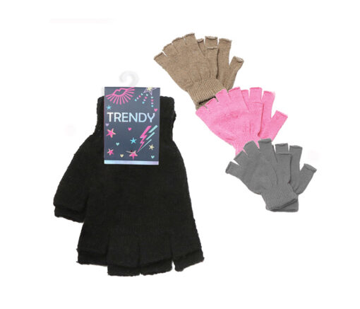 GUANTES TEJIDOS SIN DEDOS  - TRENDY