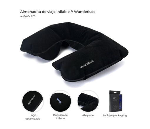 ALMOHADA DE VIAJE INFLABLE - WANDERLUST