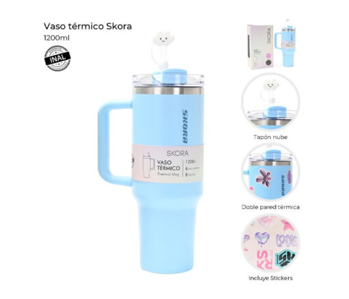 VASO TÉRMICO 1200 ML - SKORA - Imagen 2