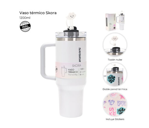 VASO TÉRMICO 1200 ML - SKORA - Imagen 2