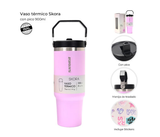 VASO TERMICO 900 ML- SKORA - Imagen 2