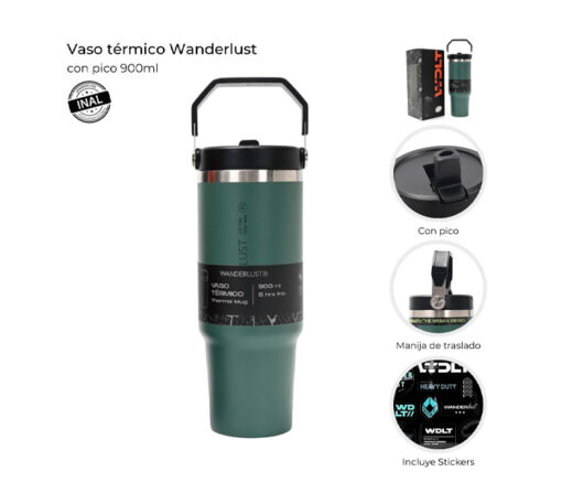 VASO TÉRMICO 900ML - WANDERLUST - Imagen 2