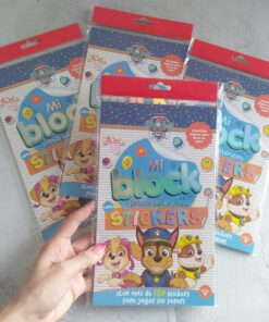 BLOCK PARA COLOREAR C/ STICKERS - PAW PATROL