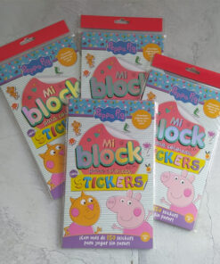 BLOCK PARA COLOREAR C/ STICKERS -  PEPPA PIG