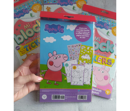BLOCK PARA COLOREAR C/ STICKERS -  PEPPA PIG - Imagen 2