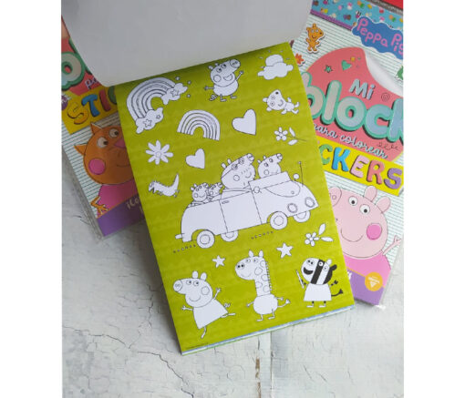 BLOCK PARA COLOREAR C/ STICKERS -  PEPPA PIG - Imagen 3