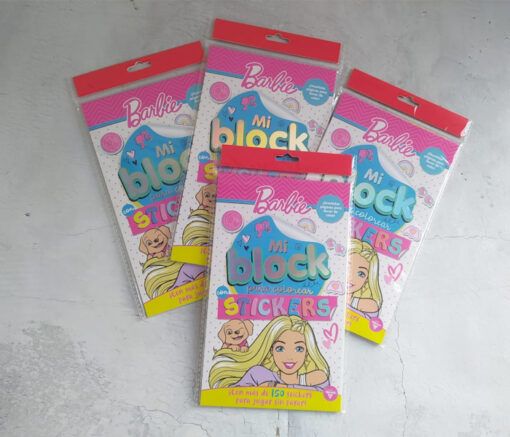 BLOCK PARA COLOREAR C/ STICKERS -  BARBIE