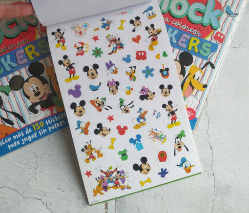 BLOCK PARA COLOREAR C/ STICKERS -  MICKEY - Imagen 4