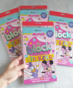BLOCK PARA COLOREAR C/ STICKERS -  MINNIE