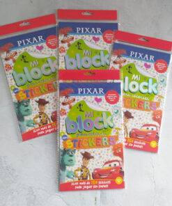 BLOCK PARA COLOREAR C/ STICKERS -  PIXAR