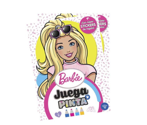 LIBRO JUEGA Y PINTA - BARBIE