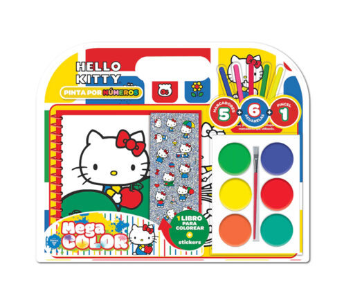 BLISTER ACUARELAS MEGA - HELLO KITTY
