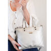 BANDOLERA MINI TOTE PLATA -  MANRAY