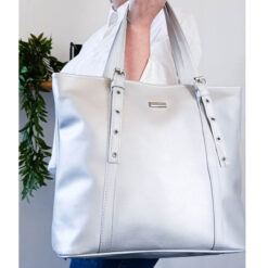 CARTERA TOTE PLATA -  MANRAY