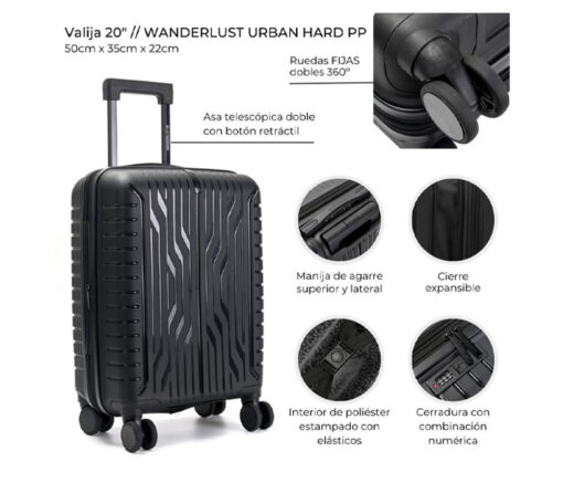 VALIJA CARRY ON 20" - WANDERLUST - Imagen 6