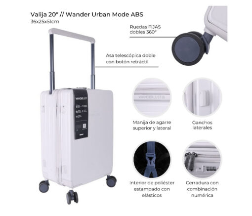 VALIJA CARRY ON 20" - WANDERLUST - Imagen 4
