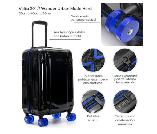 VALIJA CARRY ON 20" - WANDERLUST - Imagen 2