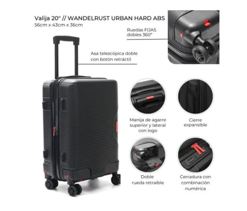 VALIJA CARRY ON 20" - WANDERLUST - Imagen 4