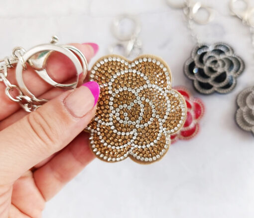 LLAVERO FLOR STRASS - Imagen 2