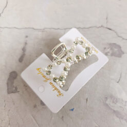BROCHE STRASS PLATEADO
