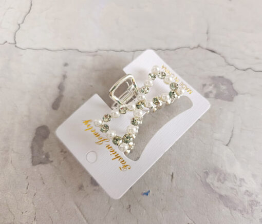 BROCHE STRASS PLATEADO
