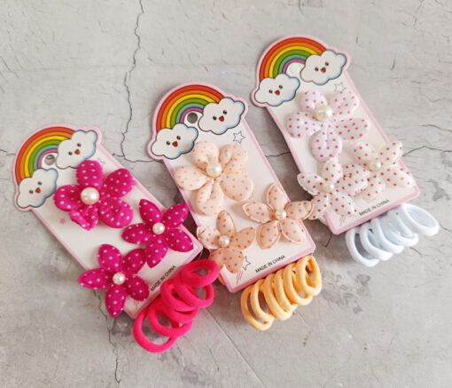 SET COLITAS FLOR + 6 MINI COLITAS