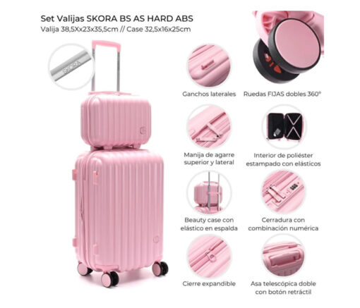 SET X2 VALIJA + BEUTY - SKORA - Imagen 2