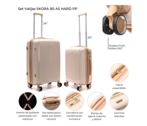SET X2 VALIJAS - SKORA - Imagen 3