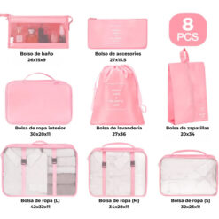 Alternative view of ORGANIZADOR DE VIAJE X 8 PIEZAS