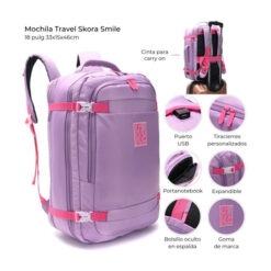 MOCHILA TRAVEL 18" - SKORA