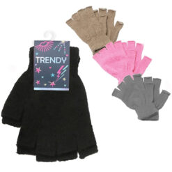 GUANTES TEJIDOS SIN DEDOS  - TRENDY
