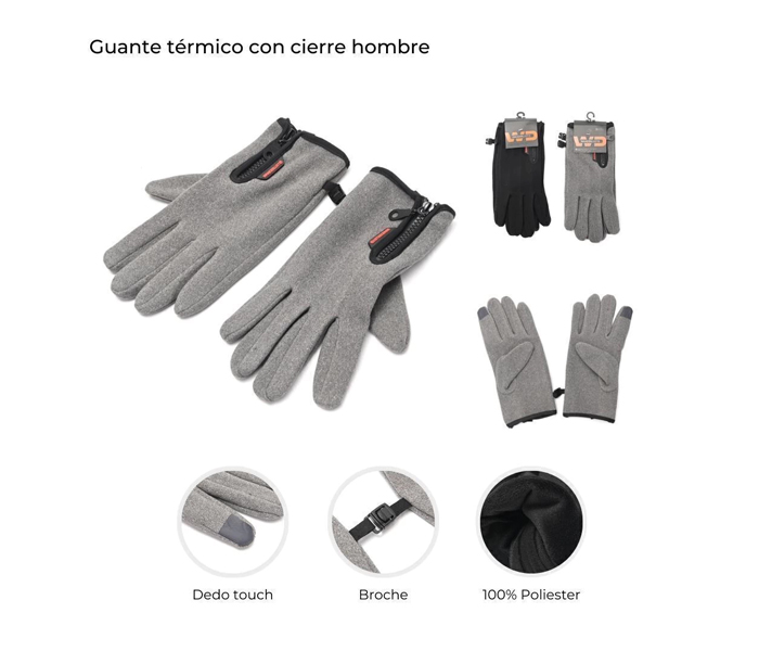 GUANTE HOMBRE C/ CIERRE - WANDERLUST - Imagen 2