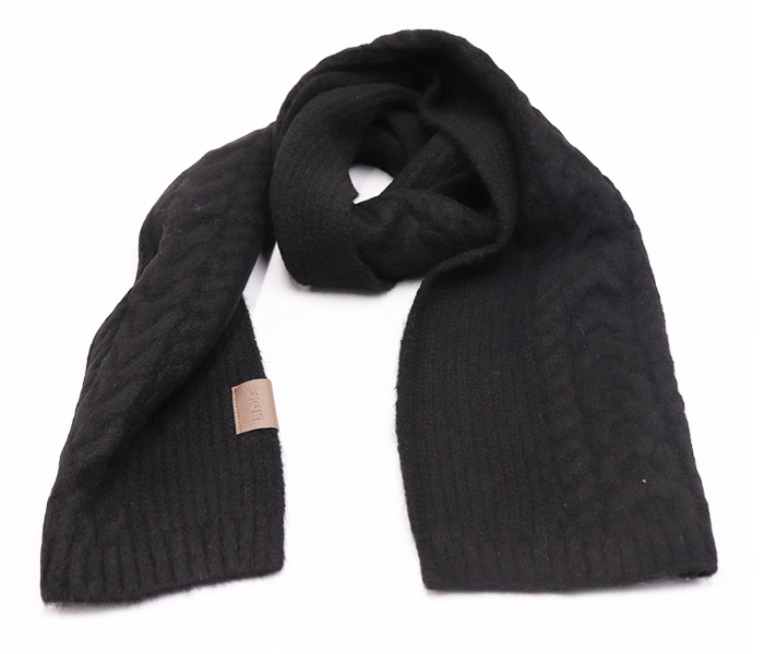 BUFANDA TEJIDA NEGRO - LIMA