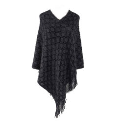 Alternative view of PONCHO TEJIDO ROMBOS Y FLECOS - LA CHAPELLE