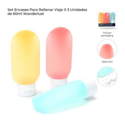SET DE ENVASES X3 PARA RELLENAR - WANDERLUST