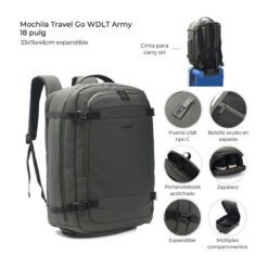 MOCHILA TRAVEL 18"- WANDERLUST