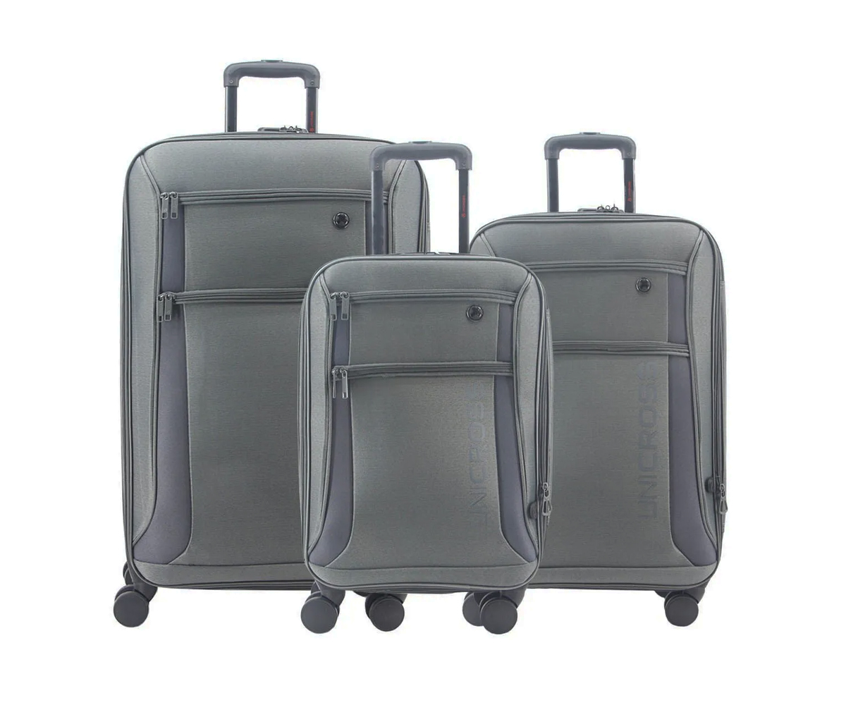 VALIJA SET X3 GRIS- UNICROSS