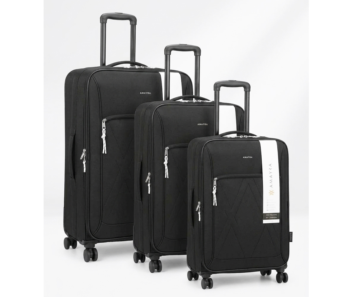 VALIJA SET X3 NEGRO - AMAYRA